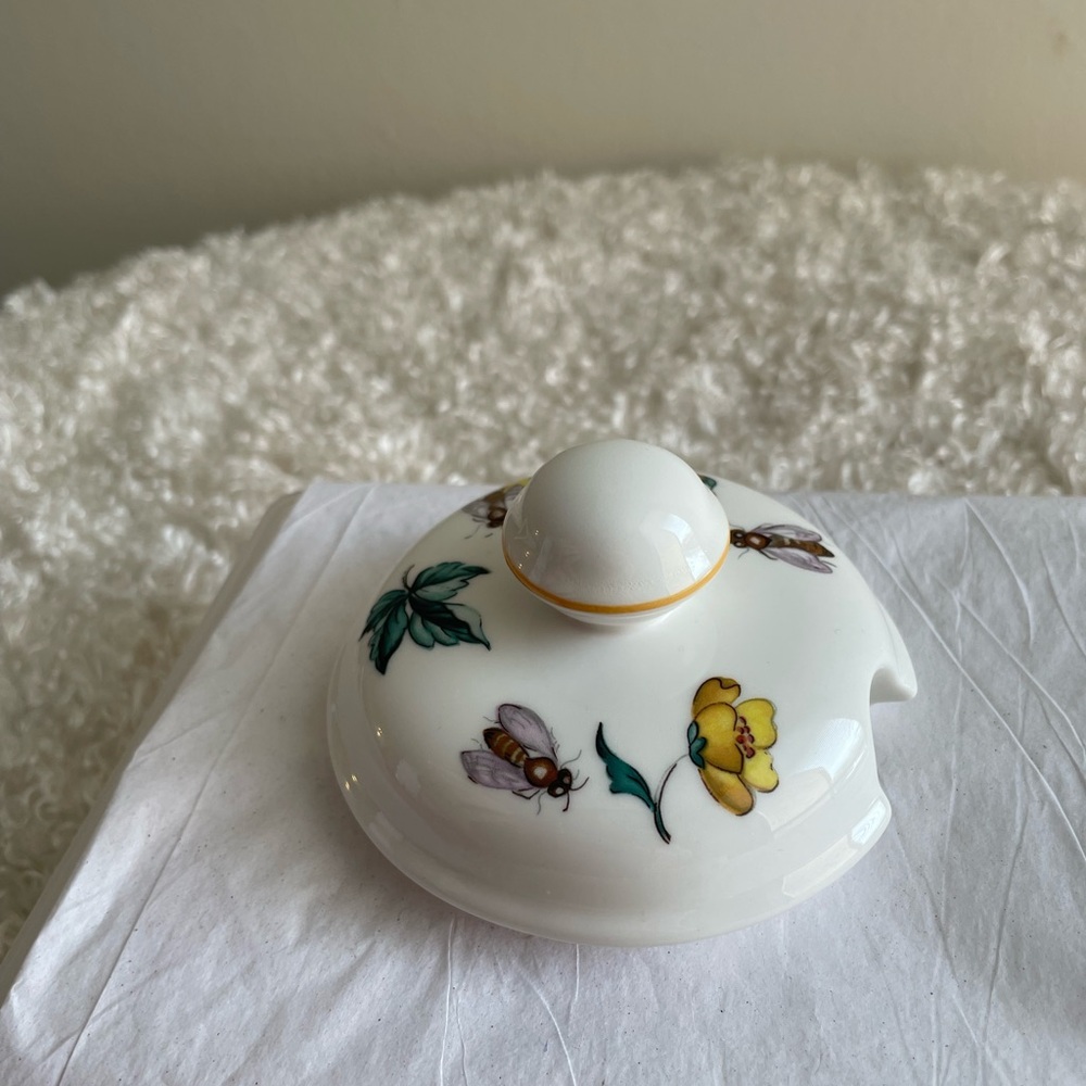 Villeroy & Boch Malaga 1748 Yellow Flowers & Bees Jam Lidded Jar - Picture 9 of 10